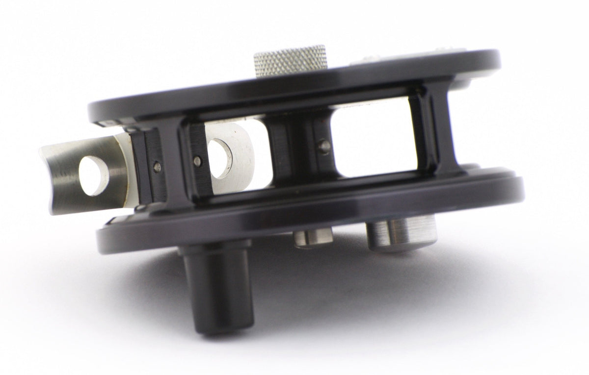 Bogdan Trout Fly Reel - All Black with Palming Rim Spool