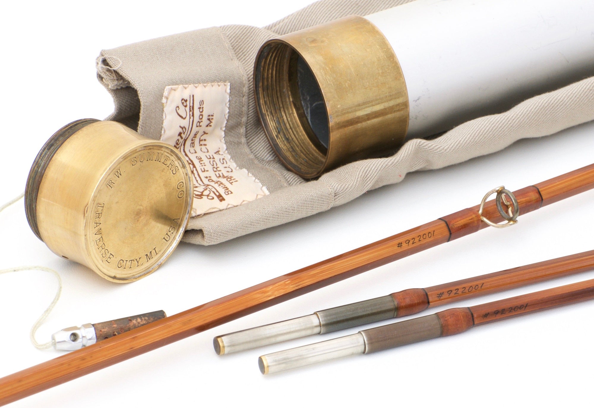 Bob Summers Model 856 Bamboo Rod 8' 2/2 #5/6 - handle grip and reel seat detail