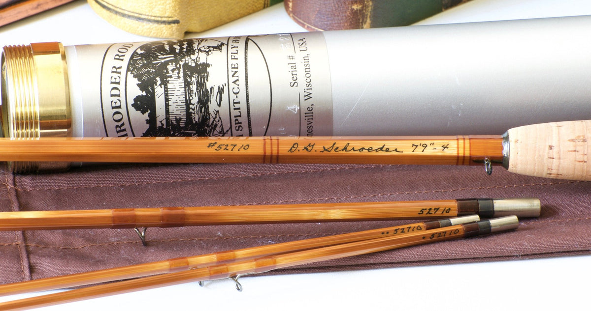 Schroeder, Don -- 7'9 3/2 4wt Bamboo Rod 
