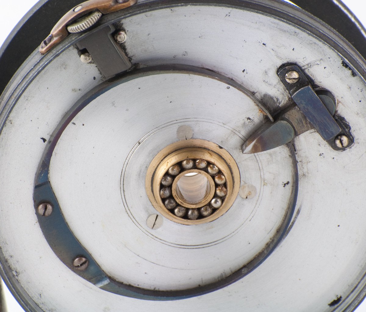 Hardy Perfect 3 7/8" 1906 Check with Hardy leather case