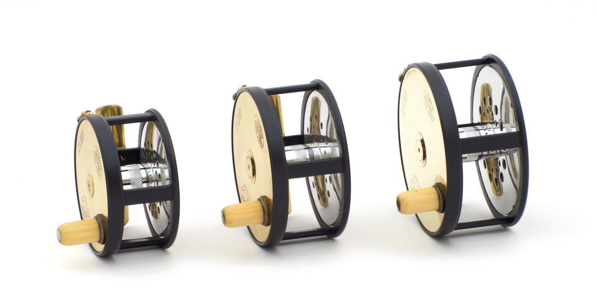 Hardy Brass Faced Perfect 1902 Reproduction Limited Edition Reel Set