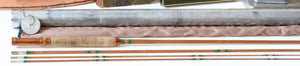 Phillipson Peerless Dry Fly Special Bamboo Rod 8'6 3/2 6wt - full rod assembled view