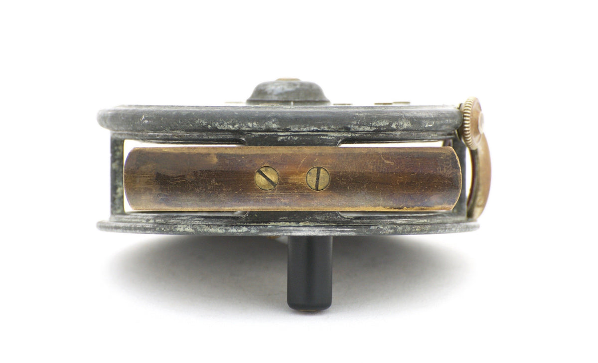 J.W. Young 3 1/8" Pattern 5 Red Agate Fly Reel 