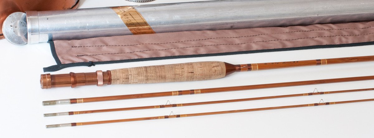Phillipson Peerless Bamboo Rod 8' 3/2 5wt - maker signature and rod markings