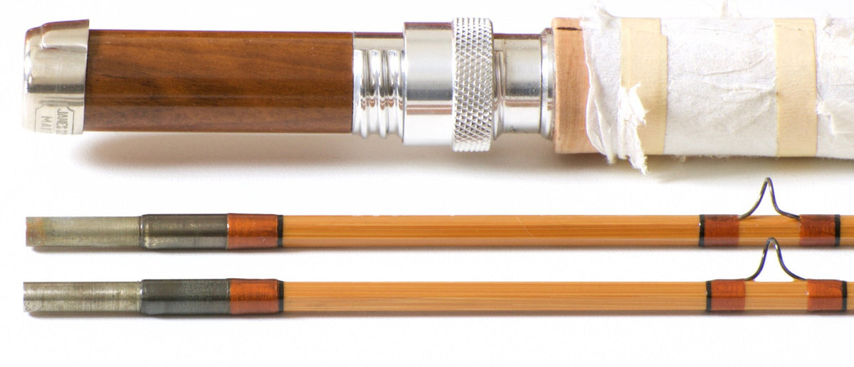 Jim Schaaf Dickerson Model 7612 Bamboo Rod 7'6" 2/2 #4 - ferrules and tip tops detail