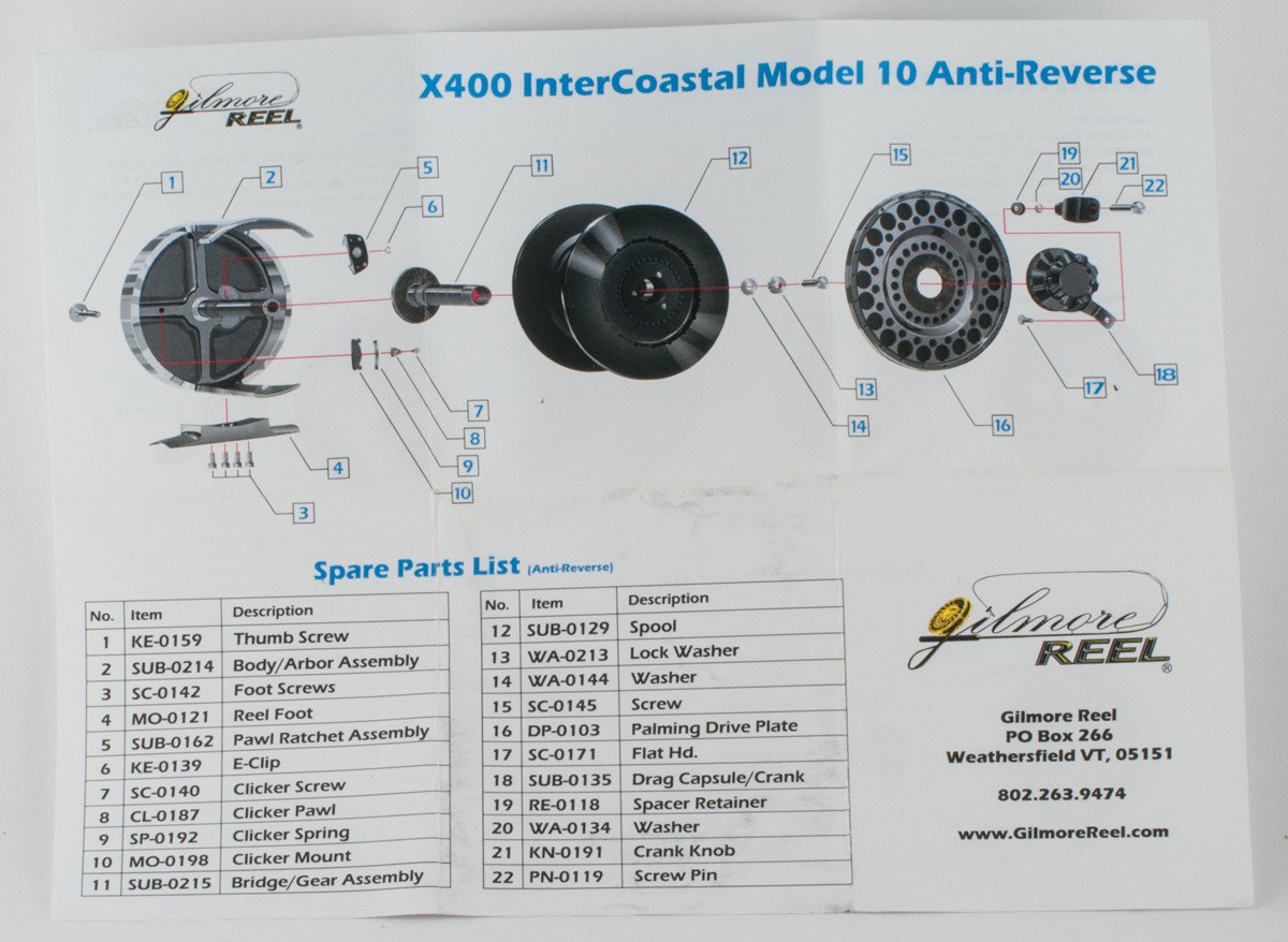 Gilmore X400AR Intercoastal Fly Reel