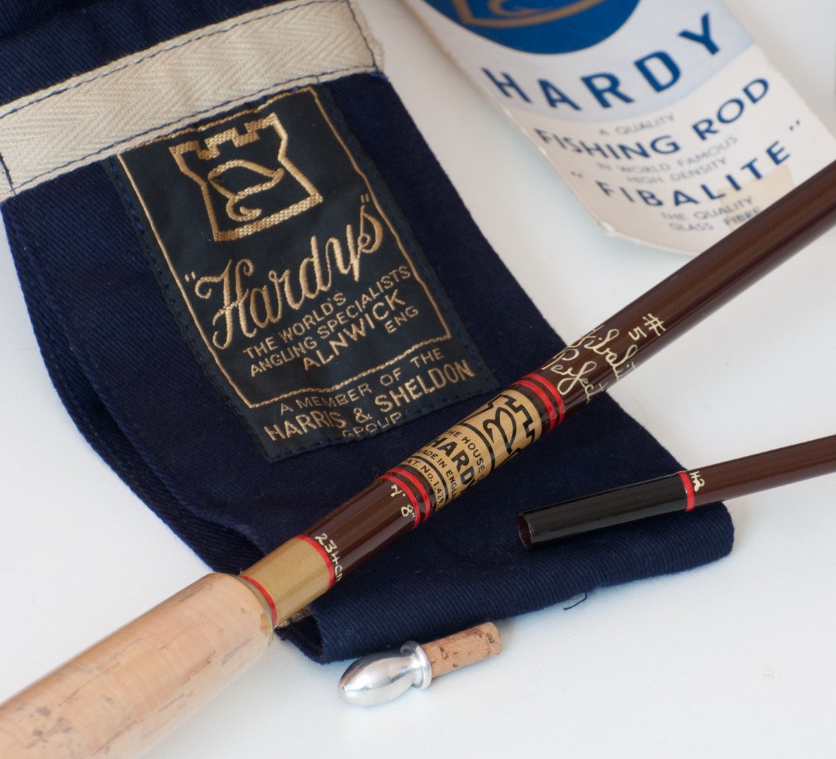 Hardy Bros. Fibalite Perfection Fiberglass Rod 7'8 2/1 5wt 