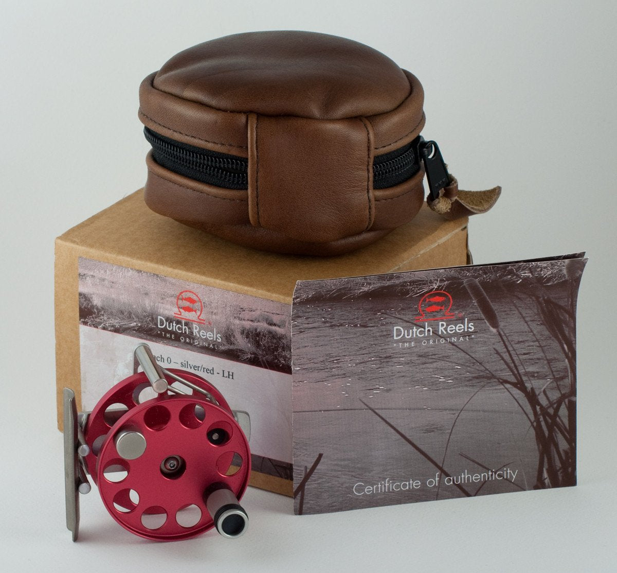 Ari 't Hart Mach 0 silver/red fly reel - mint
