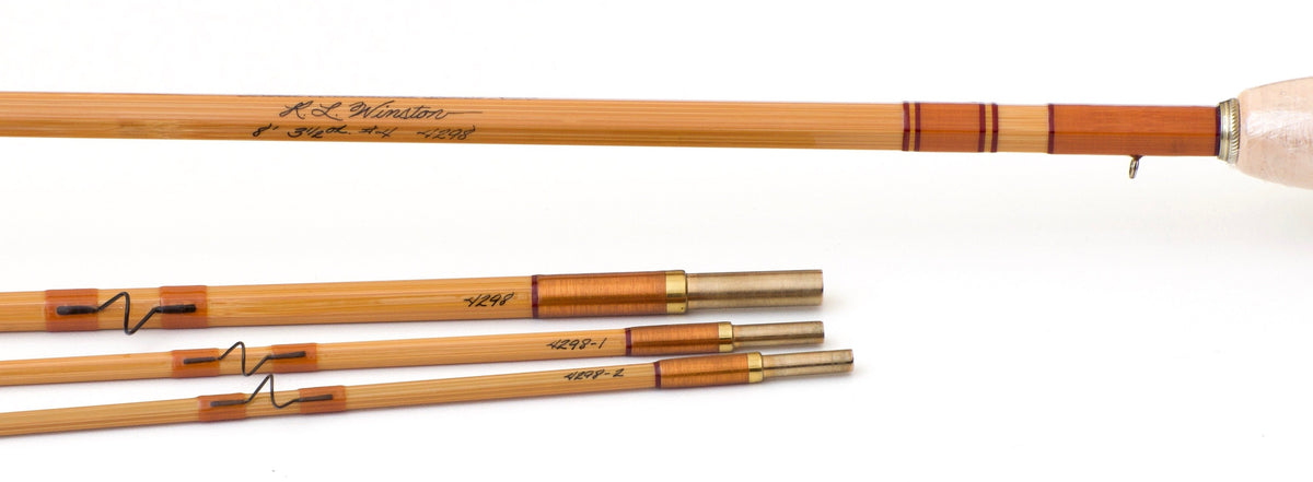 R.L. Winston Trout Unlimited Bamboo Rod 8' 3/2 #4 - full rod assembled view