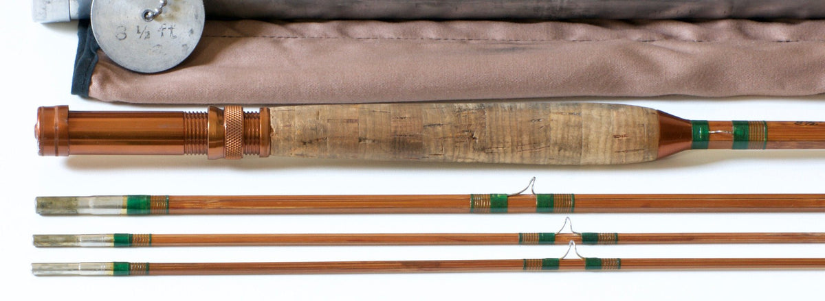 Phillipson Peerless Dry Fly Special Bamboo Rod 8'6 3/2 6wt - maker signature and rod markings
