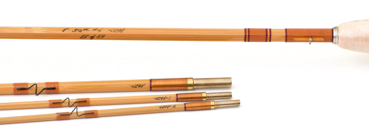 R.L. Winston Trout Unlimited Bamboo Rod 8' 3/2 #4 - handle grip and reel seat detail