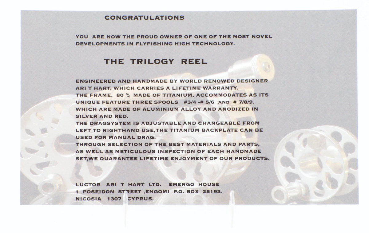 Ari 't Hart Trilogy Boxed Reel Set