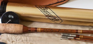 Phillipson Peerless Dry Fly Special Bamboo Rod 8'6 3/2 6wt - handle grip and reel seat detail