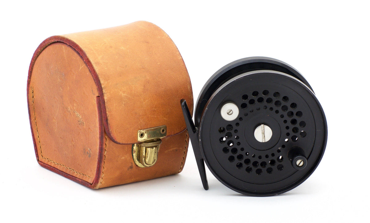 Lee Wulff Ultimate Reel (designed by Stanley Bogdan) - with original Homa leather case