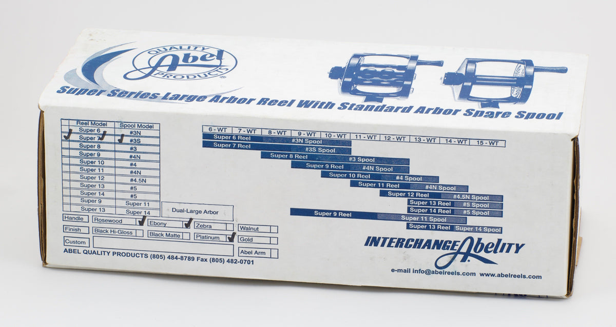 Abel Super 7 Fly Reel and Spare Spool