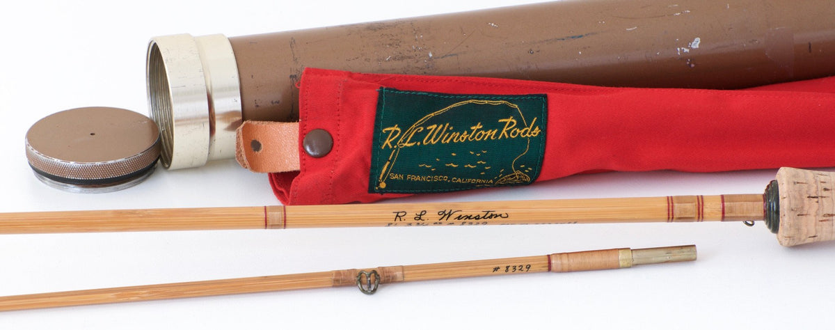 R.L. Winston Bamboo Rod SF era 8' 2/1 #5 - handle grip and reel seat detail