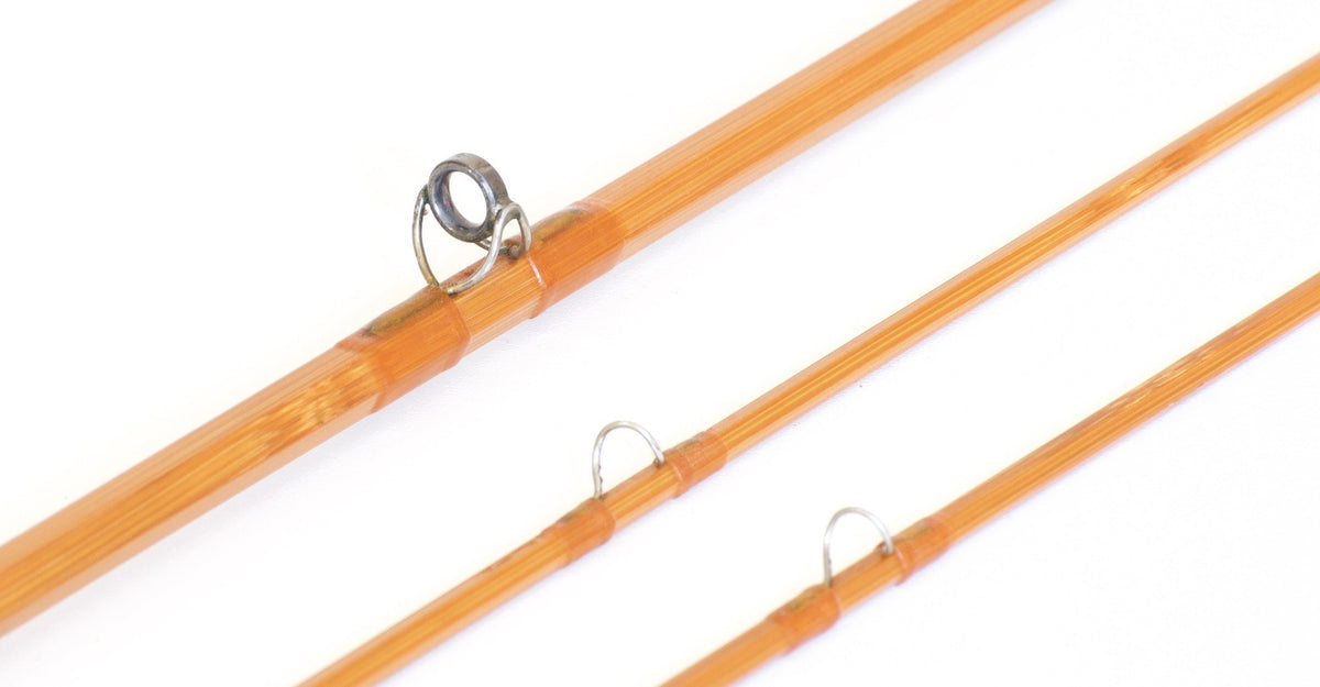 R.L. Winston Bamboo Fly Rod 8' 2/2 #5 - rod sections with guides and wraps