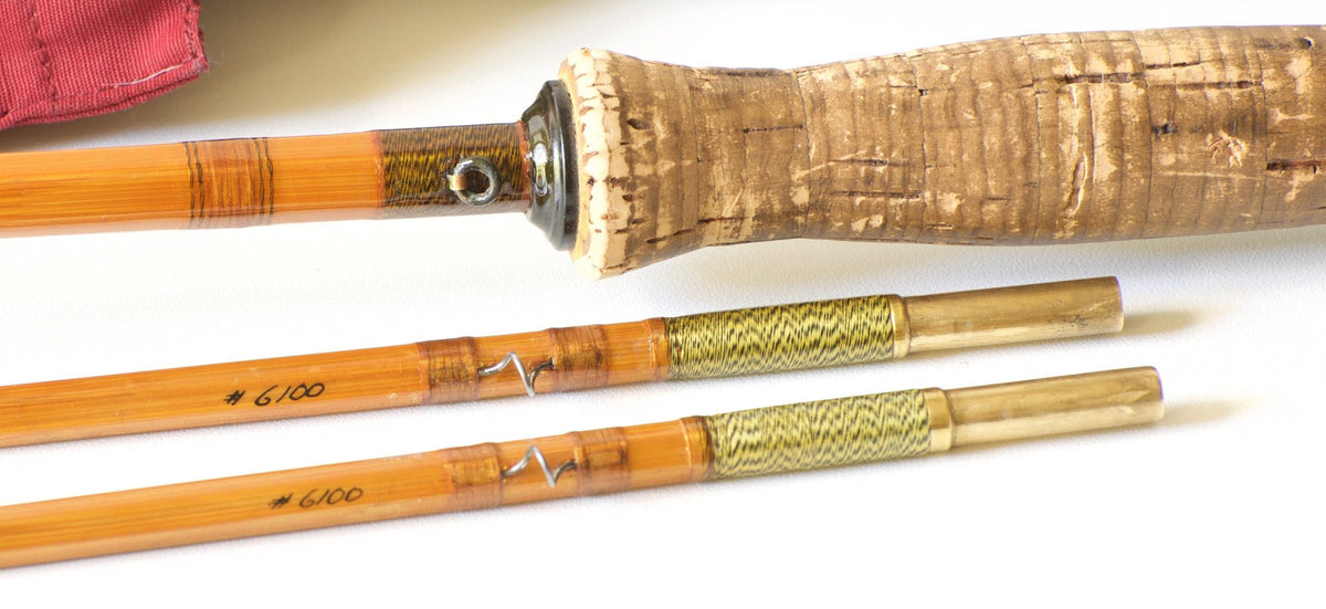R.L. Winston Bamboo Fly Rod SF-era 9' 2/2 4 1/2 oz. - rod sections with wraps
