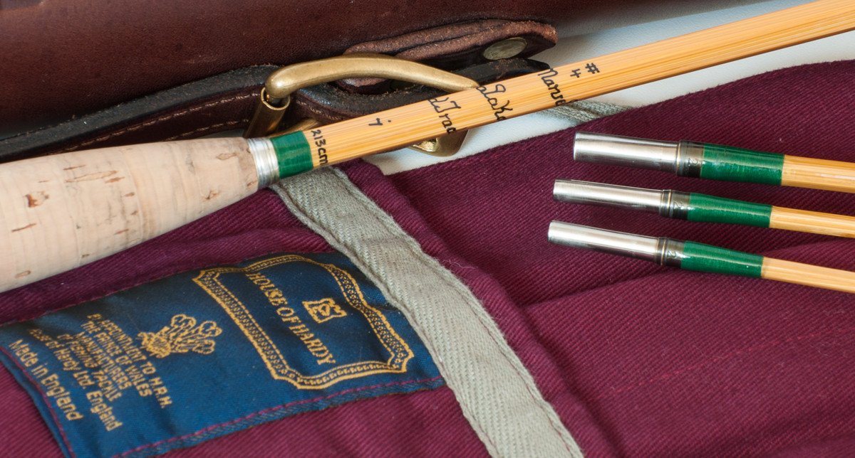 Hardy Marvel 7' 4wt bamboo rod with leather tube