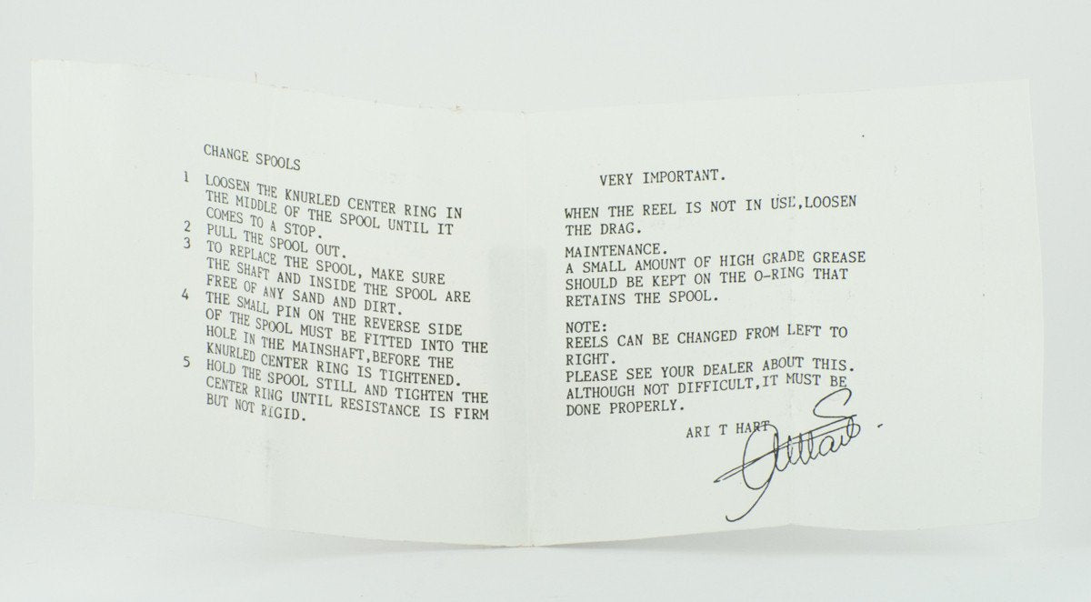 Ari 't Hart Remco Fly Reel