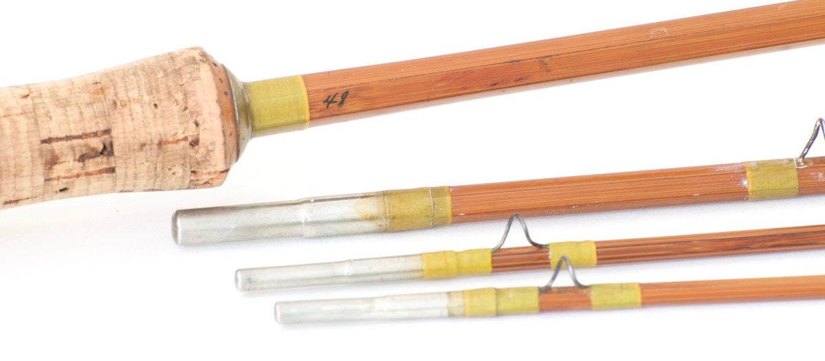 Phillipson Pacemaker Bamboo Rod 8' 3/2 5wt - rod sections with wraps