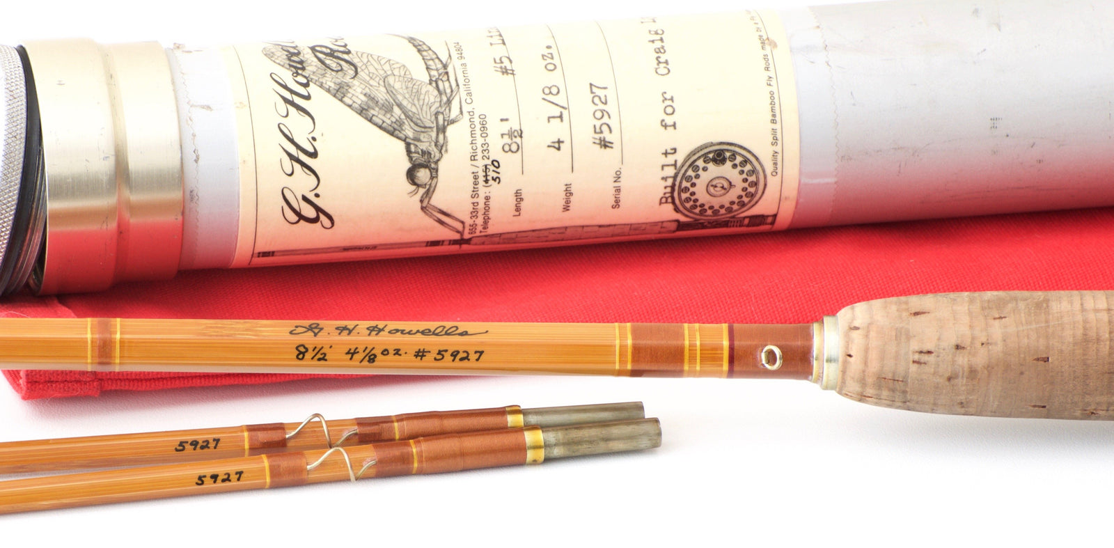 Howells, Gary -- 8'6 5wt Bamboo Rod 