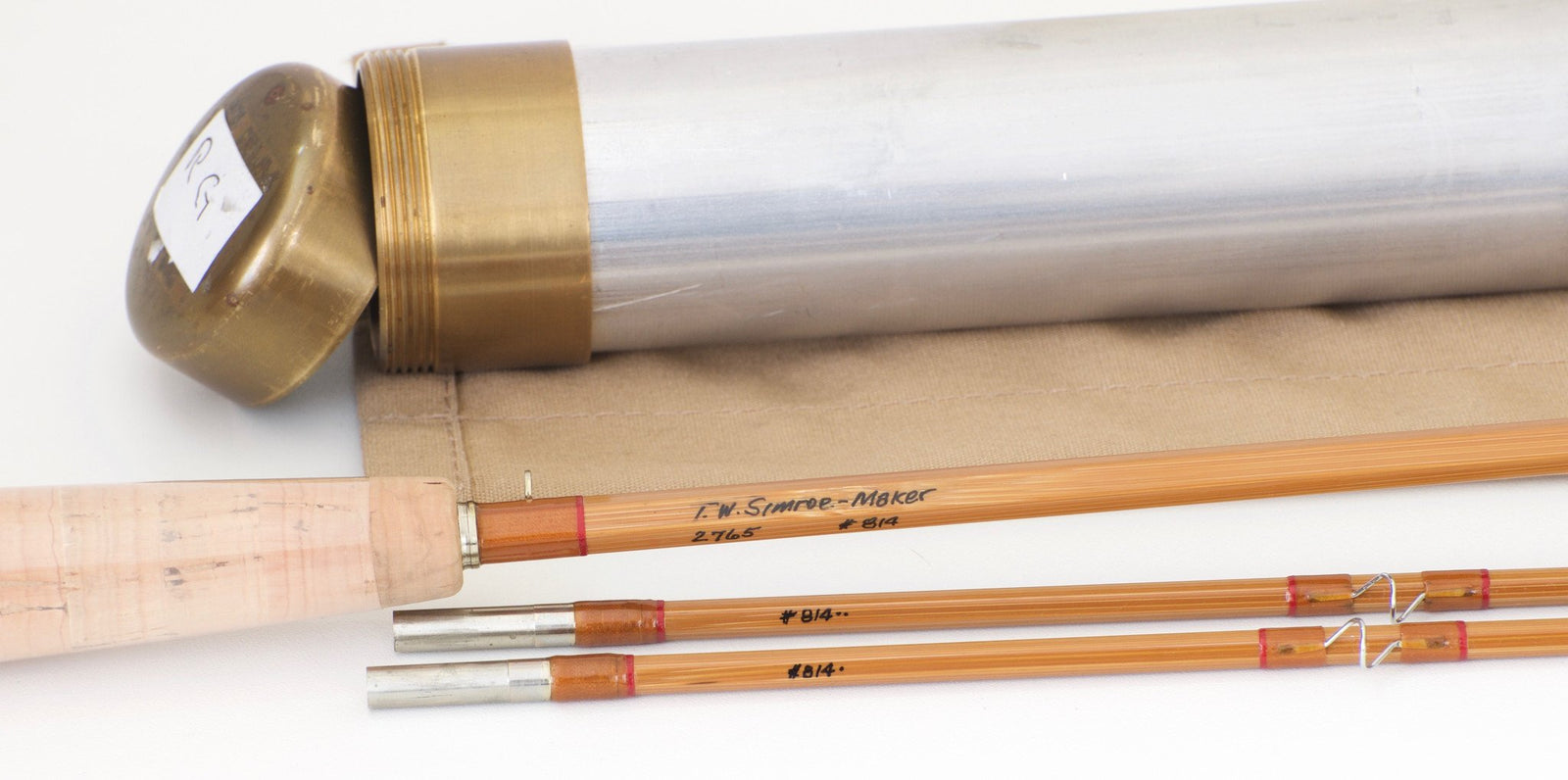 Simroe, Ted -- 7'6 5wt Bamboo Rod (New) - handle grip and reel seat detail