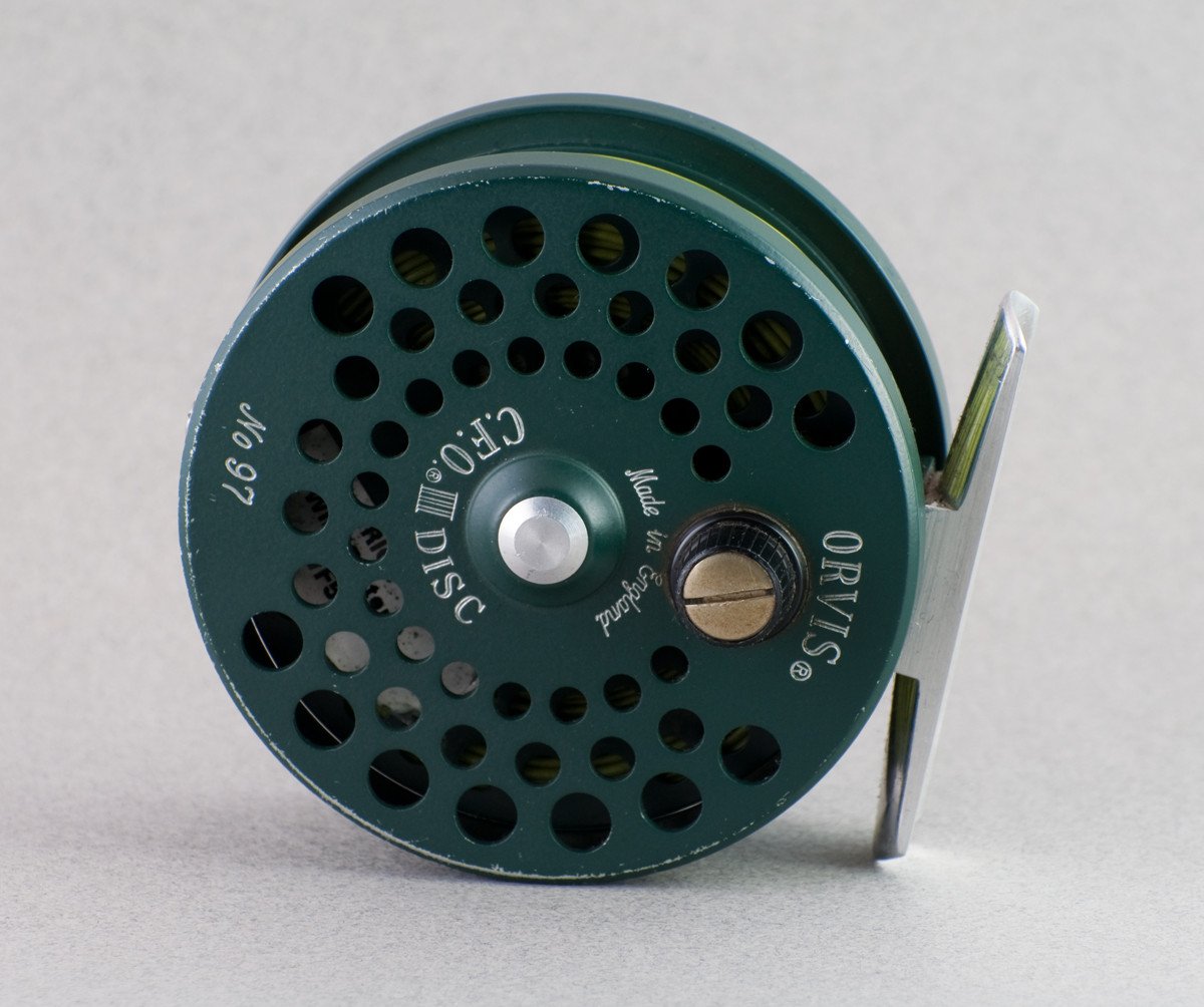 Orvis CFO III Disc Fly Reel - green introductory model with two