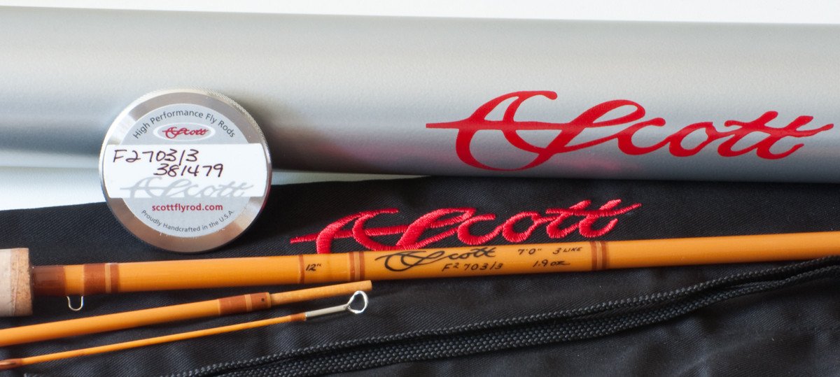Scott F2 Fiberglass Fly Rod - 7' 3wt 3 piece 