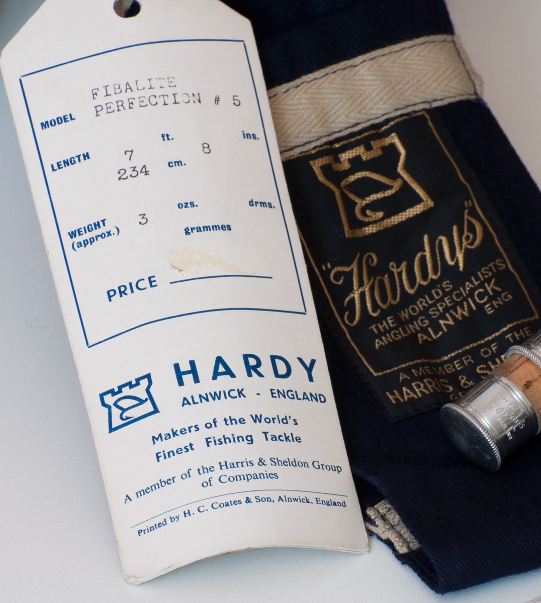 Hardy Bros. Fibalite Perfection Fiberglass Rod 7'8 2/1 5wt 