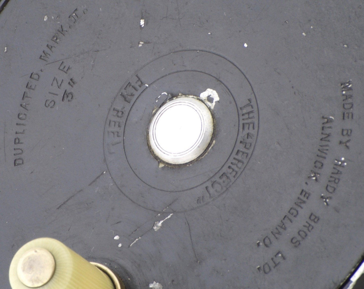 Hardy Perfect 3" Wide Drum Fly Reel w/ War-Time Black Finish