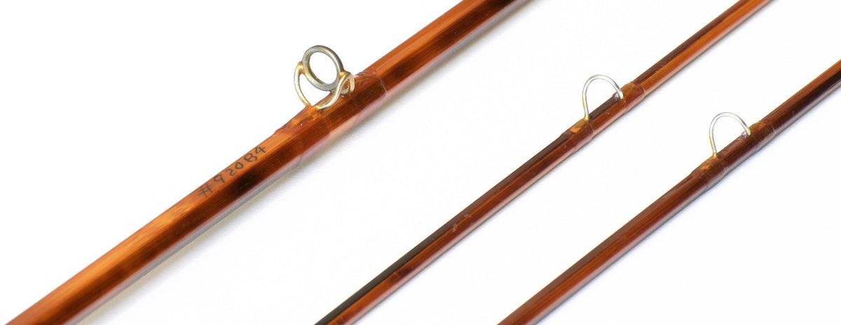 Bob Summers Model 275 Bamboo Rod 7'6" 2/2 #4 - ferrules and tip tops detail
