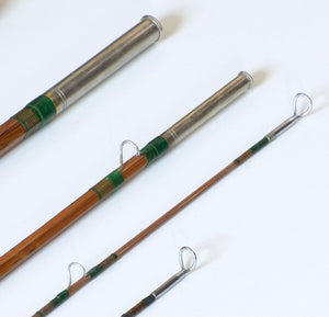 Phillipson Peerless Dry Fly Special Bamboo Rod 8'6 3/2 6wt - guides and thread wrapping