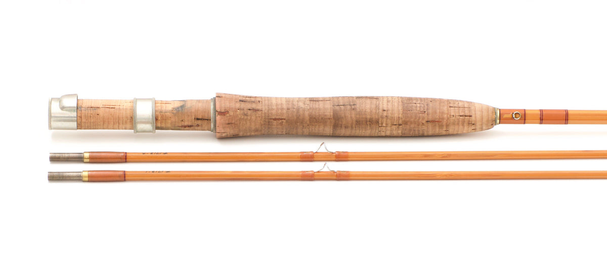 R.L. Winston Bamboo Rod (Morgan-Era) 7'6" 2/2 #4/5 - rod sections with guides and wraps