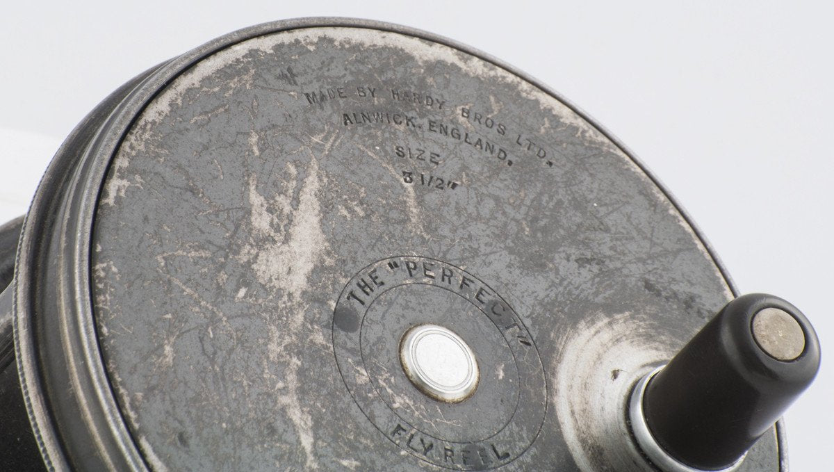 Hardy Perfect 3 1/2" wide drum fly reel - Harry & Elsie Darbee provenance! 