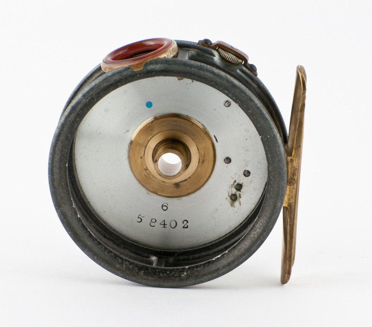 Hardy Perfect 3 1/8" 1912 check w/ red agate