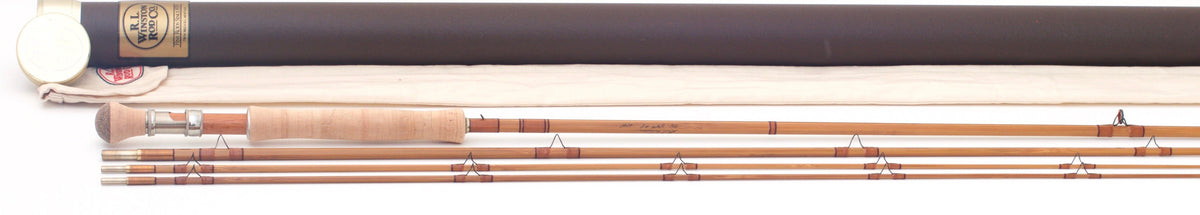 R.L. Winston Bamboo Rod 9'6" 3/2 #8 - full rod assembled view
