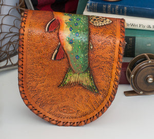 Annie Margarita Leather Reel Case - "Brookie" 