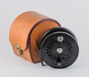 Lee Wulff Ultimate Reel (designed by Stanley Bogdan) - with original Homa leather case
