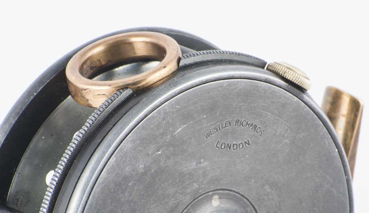 Dingley Perfect 3 1/2" LHW fly reel w/ Westley Richards London Stamp! 
