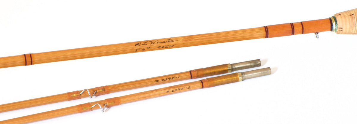 R.L. Winston Bamboo Fly Rod 8' 2/2 #5 - ferrules and tips detail