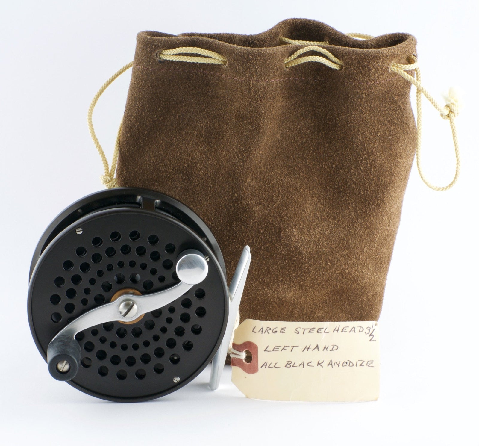 Bogdan Large Steelhead Fly Reel - ALL BLACK - LHW