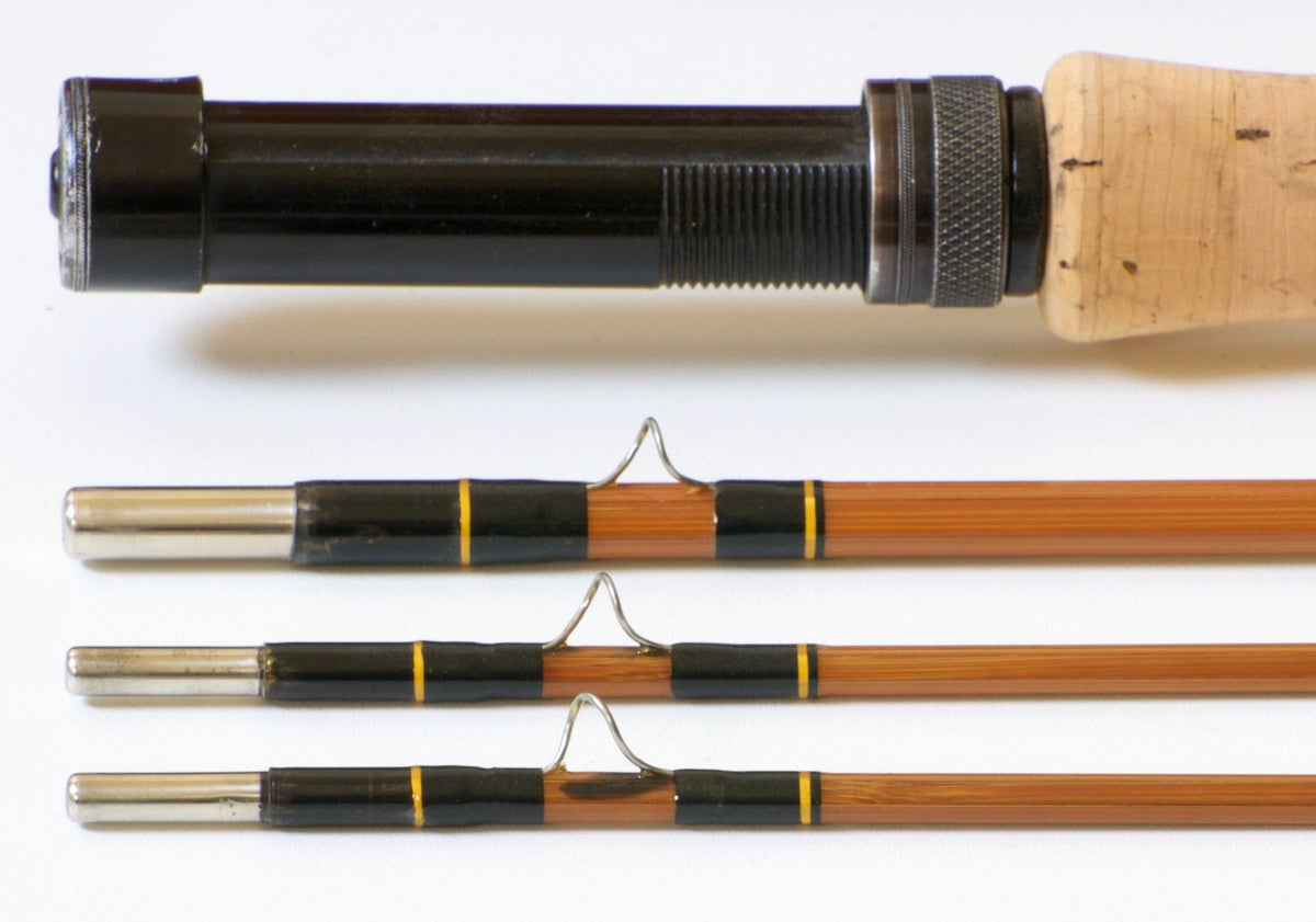 Phillipson Premium Bamboo Rod 9' 3/2 7wt - rod sections with wraps