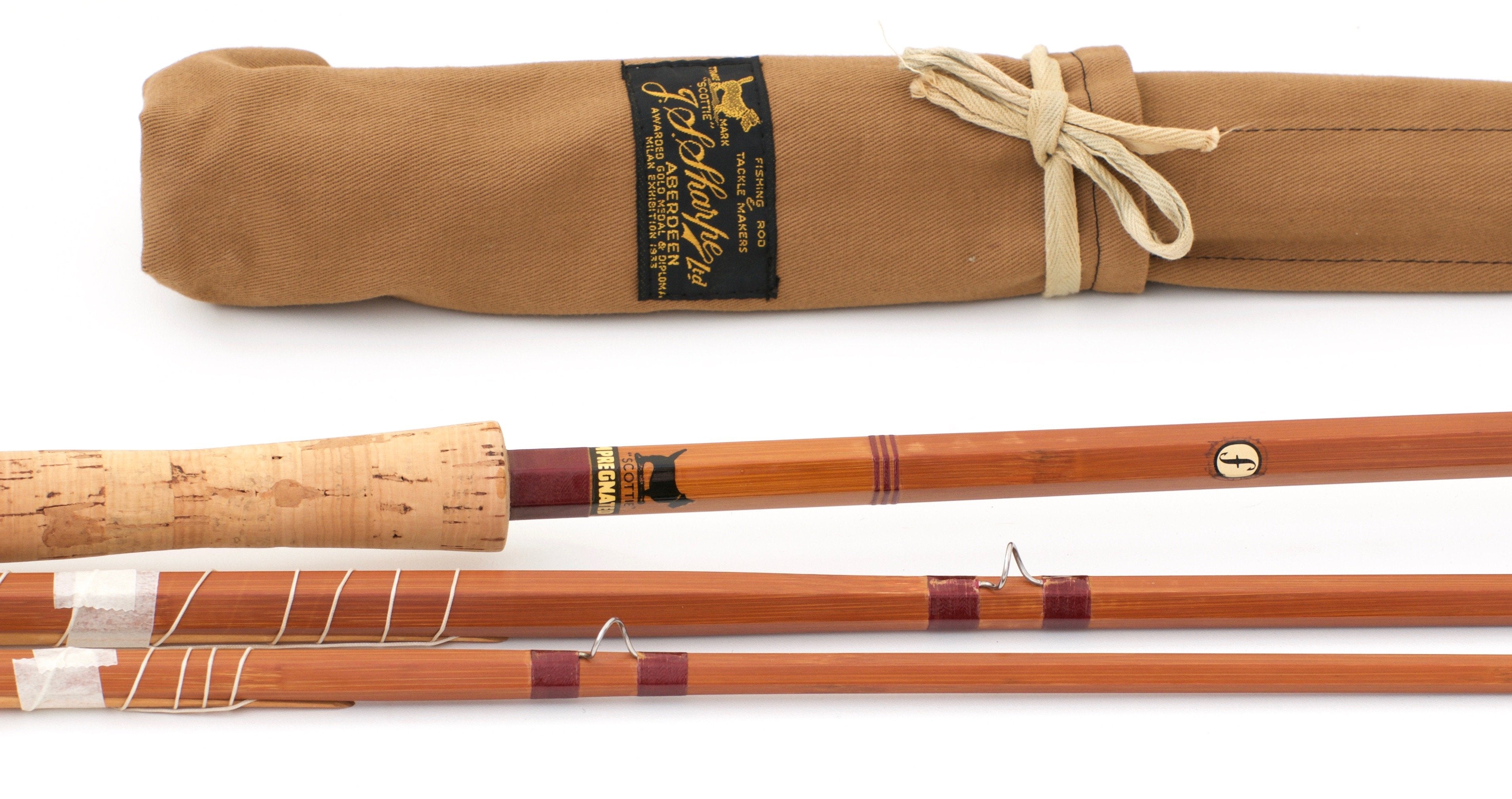 Sharpe's of Aberdeen - Scottie Spliced 13' 9wt Bamboo Rod - Spinoza Rod  Company