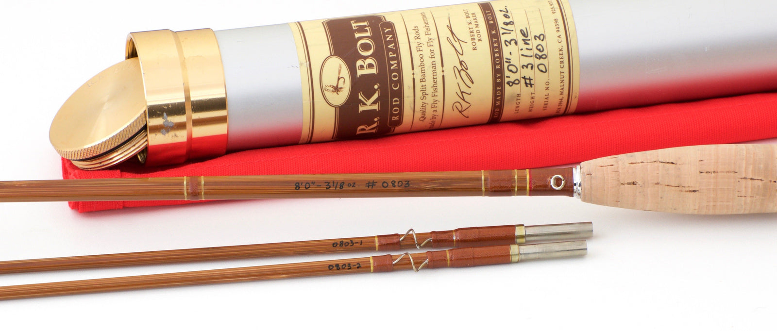 Bolt, RK -- 8' 3wt Bamboo Rod 