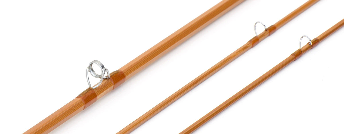 Simroe, Ted -- 7 1/2' 5wt Bamboo Rod (New) - rod sections with guides and wraps