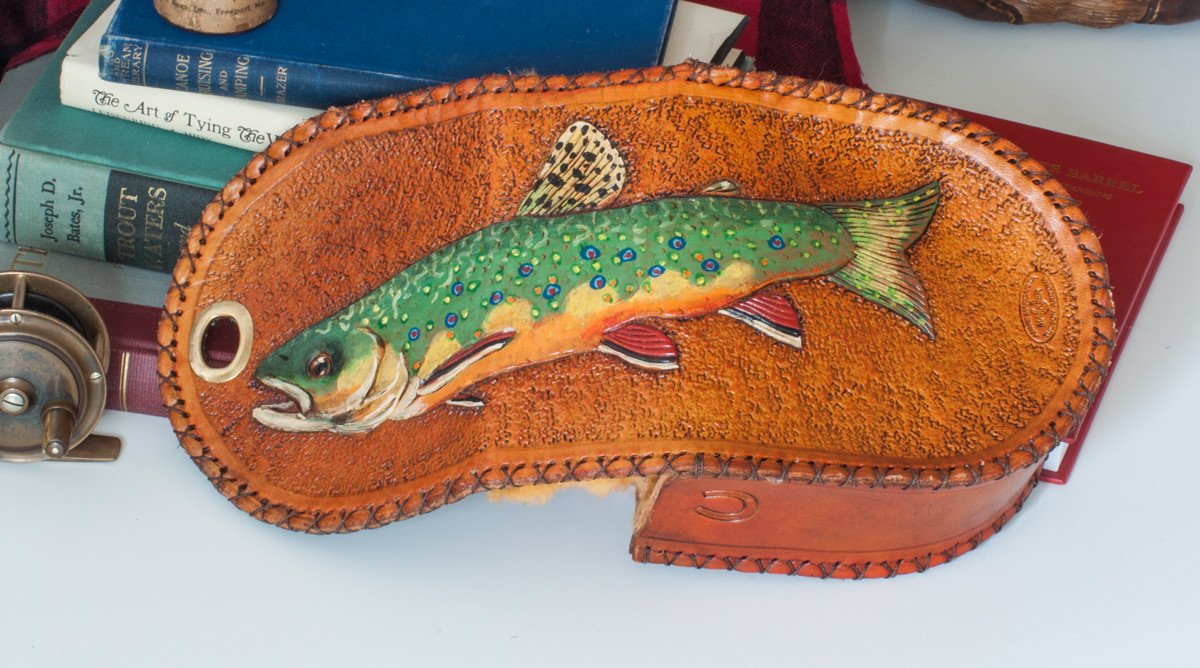 Annie Margarita Leather Reel Case - "Brookie"