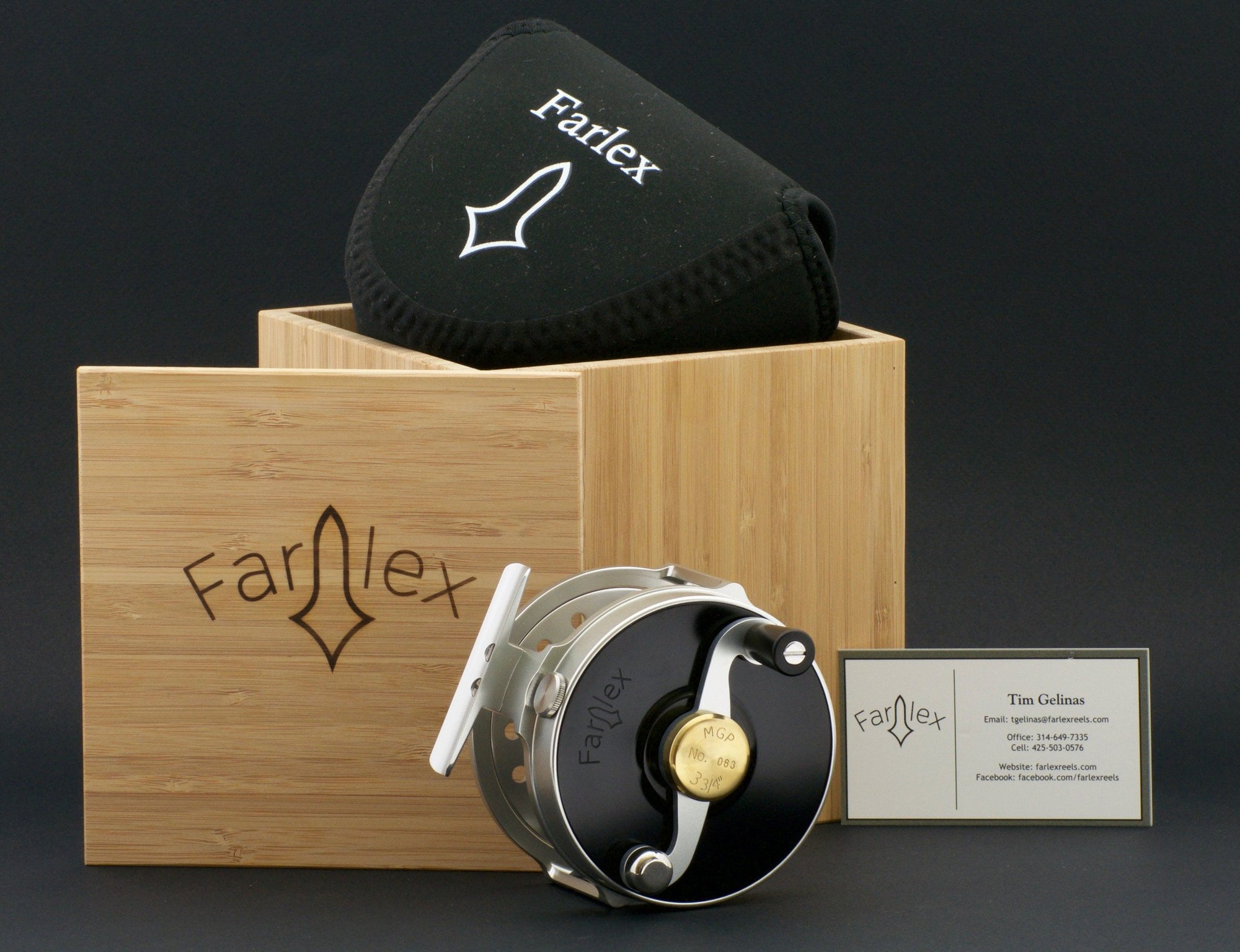 Farlex 3 3/4" S-Handle Platewind Multiplier Fly Reel 