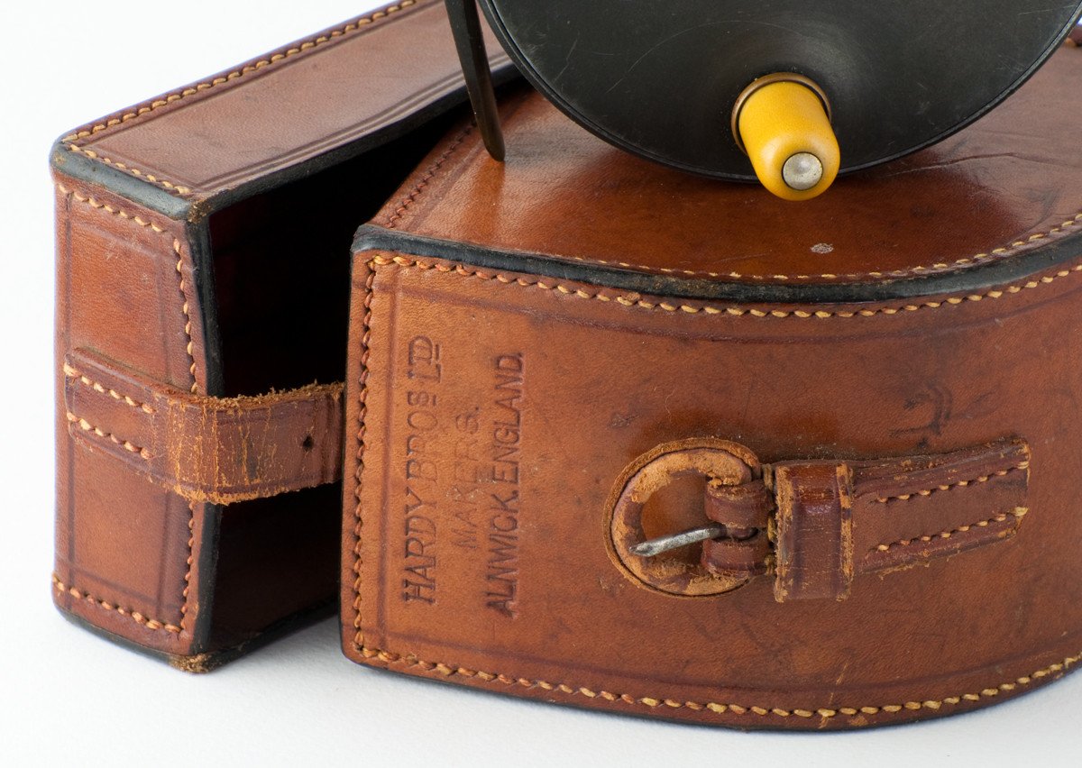 Hardy Perfect 3 7/8" 1906 Check with Hardy leather case 