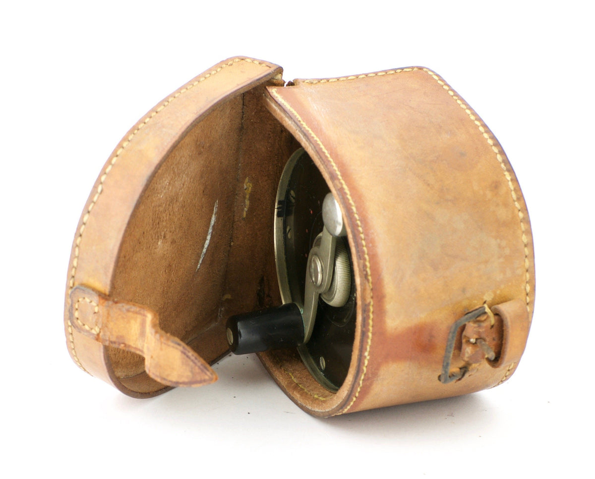 William Mills Leather Reel Case